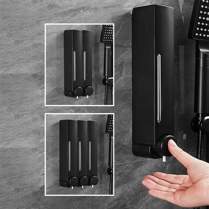 Lamgool 420Ml Bathroom Soap Dispenser Manual Wall Mounted Hand Sanitizer Kitchen Press Type Shampoo Dispenser Bathroom Supplies